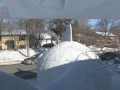 Epic snow sculpture