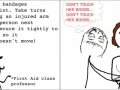 Guys at a first aid class