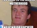 Wrong neighbourhood