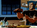 Wolverine making a sammich