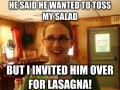 He seems hungry!
