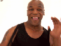 A happy Mike Tyson