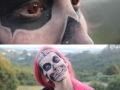 Rick Genest inspired makeup