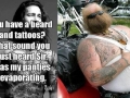Beard and tattoos