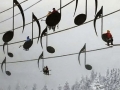 Music note chair lift