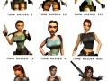 Progression of Lara Croft
