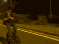 Biking backwards