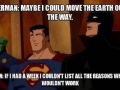 Putting Superman in his place