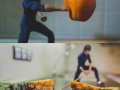 Bruce Lee makes breakfast