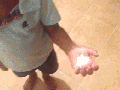 He used the wrong hand