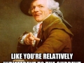 Joseph Ducreux at a party