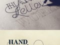 Hand lettering
