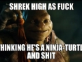 Shrek high as f**k