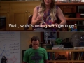 Sheldon's opinion on geology
