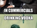 Drinking vodka