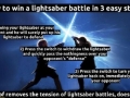 Lightsaber battle