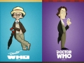 Dr Who cartoon style