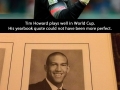 Tim Howard's yearbook