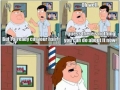 Peter at the barber's