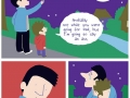 Look at the moon, son