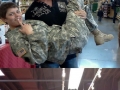 At the market with Fabio