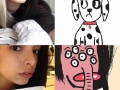 Selfie drawings