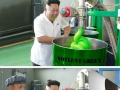 Kim visited a factory
