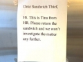 Sandwich thief