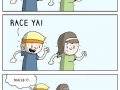 Picking up chicks