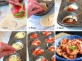 Pizza in a muffin pan