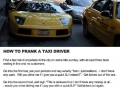 How to prank a taxi driver