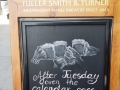 Creative chalk signs