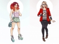 Heroines dressed as hipsters