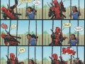 Deadpool interacts with kids