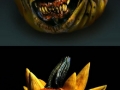 Scary pumpkin carvings
