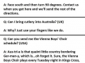 Stupid tourist questions