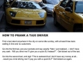 How to prank a taxi driver