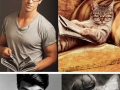 Male models vs kittens