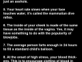 Facts about the human body