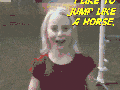 I like to jump like a horse