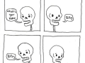Punny skeleton comics