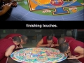 Sand Mandala creation
