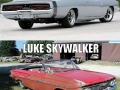 Star Wars characters as cars