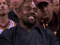Kanye caught smiling again