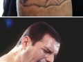 Freddie Mercury tattoo fail