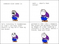 Taking a dump at school