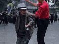 Old Chinese men dancing