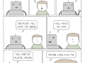 The robot is not subtle