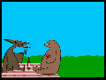 Pterodactyl & bear