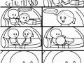 Happy girlfriend
